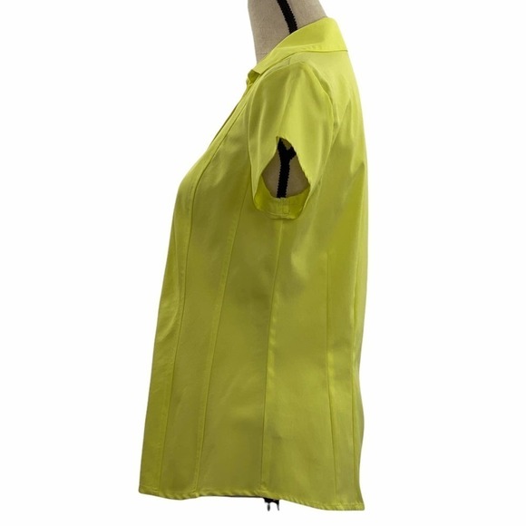 STYLE & Co Green Short Sleeve Button Down Shirt - Picture 3 of 10